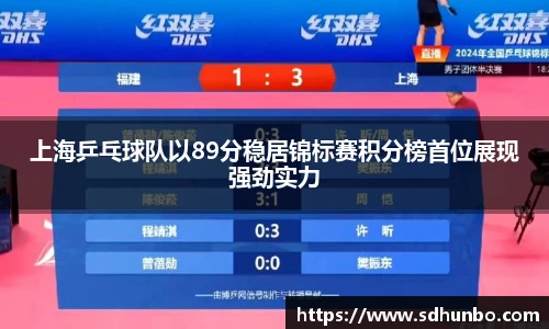 上海乒乓球队以89分稳居锦标赛积分榜首位展现强劲实力
